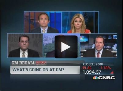 CNBC Street Signs, “The Impact of GM Recalls On Reputation